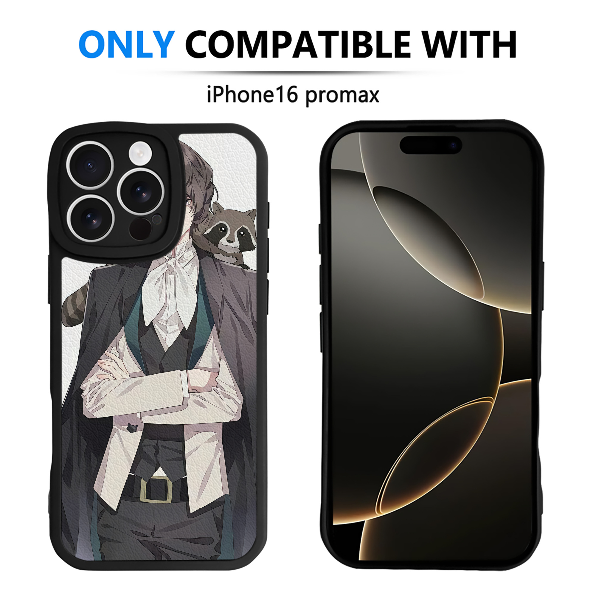 （画像用） 文豪ストレイドッグス Bungo Stray Dogs 【iPhone 16シリーズ対応】シリコンスマホケース（レザー調） 材質：シリコン